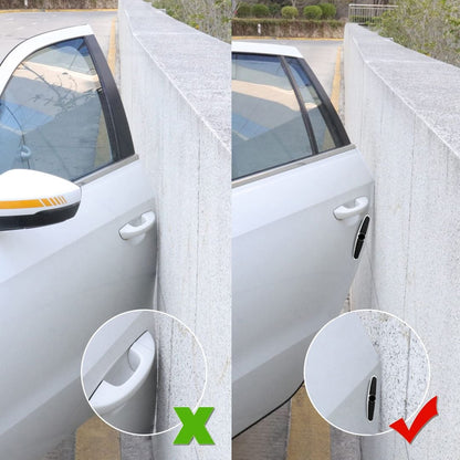 Pack de 4 Bandes - Protection Métallique Anti-Chocs pour Portières de Voiture