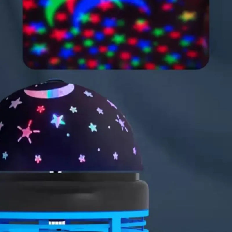 Projecteur Galaxie Rotatif USB avec Télécommande et Lumières Multicolores