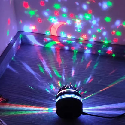 Projecteur Galaxie Rotatif USB avec Télécommande et Lumières Multicolores