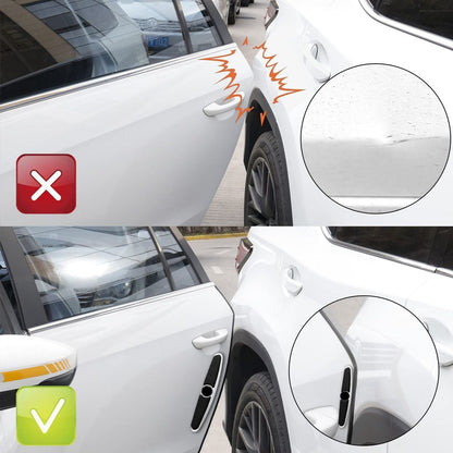 Pack de 4 Bandes - Protection Métallique Anti-Chocs pour Portières de Voiture