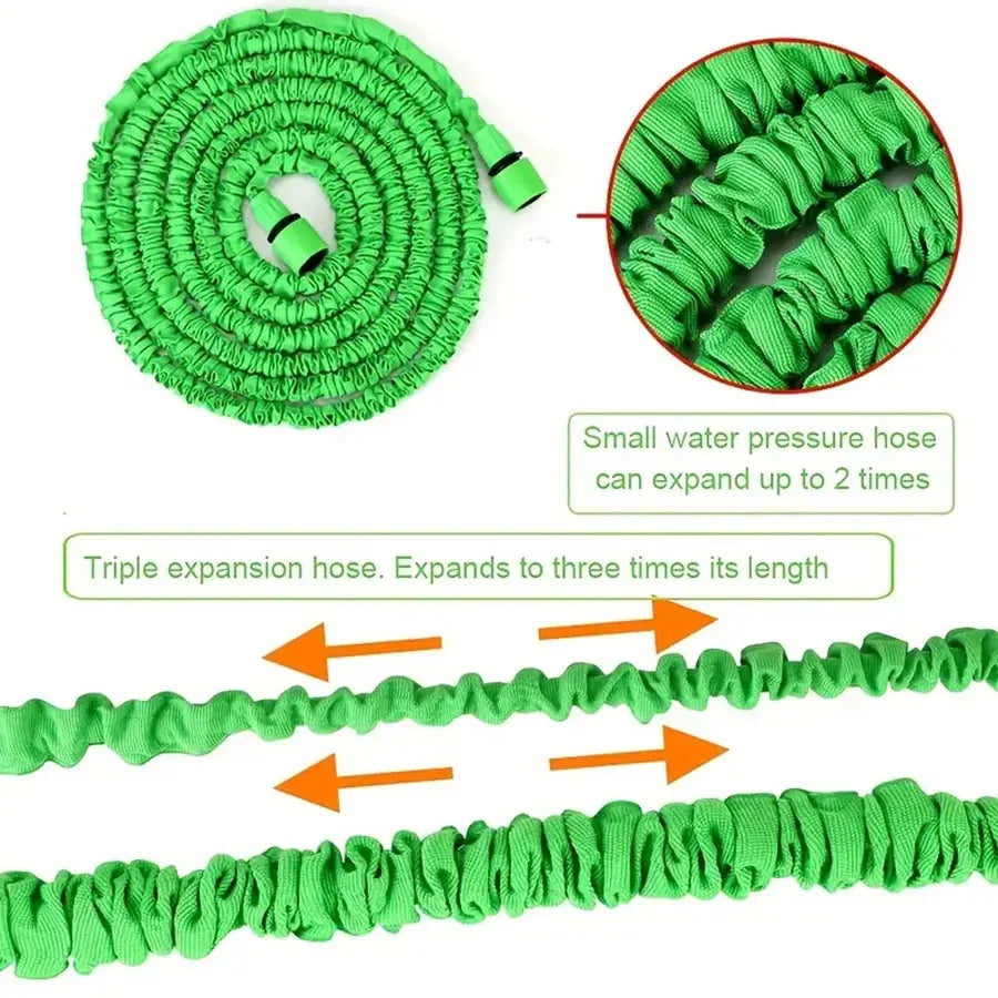 Tuyau d'Arrosage Extensible avec Pistolet de Pulvérisation 7 Modes (30metre)