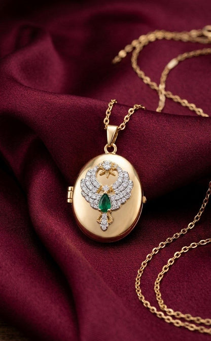 Collier Médaillon Ovale Personnalisé avec Photo